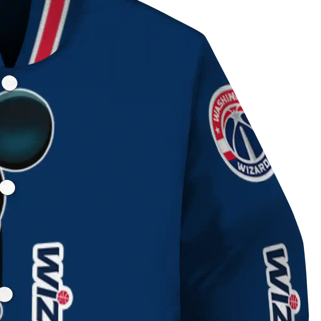 washington wizards mickey mouse blue varsity jacket premium grade washington wizards mickey mouse blue varsity jacket premium grade