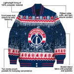 washington wizards snowy pines blue varsity jacket best selling