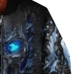 west virginia mountaineers inferno skull blue black bomber jacket best selling