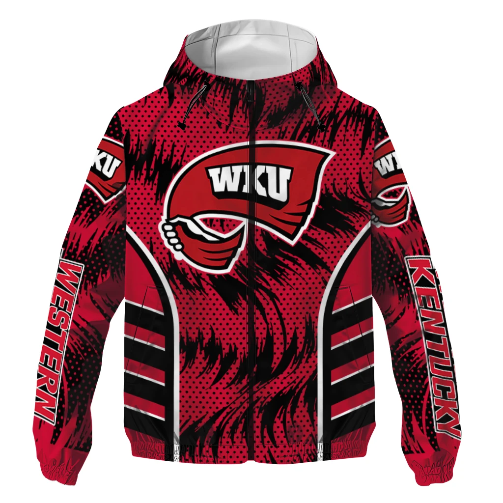 western kentucky hilltoppers dynamic heat wave red windbreaker jacket best selling western kentucky hilltoppers dynamic heat wave red windbreaker jacket best selling