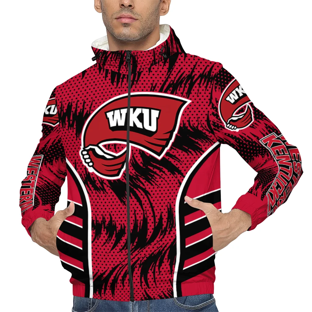 western kentucky hilltoppers dynamic heat wave red windbreaker jacket top rated western kentucky hilltoppers dynamic heat wave red windbreaker jacket top rated