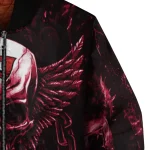 western kentucky hilltoppers skull bite red black bomber jacket best selling