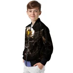 western michigan broncos skull bite brown black bomber jacket best selling