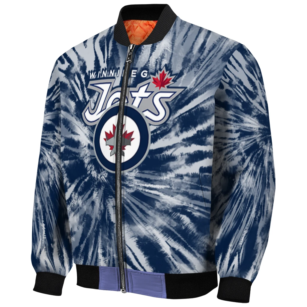 winnipeg jets dynamic rings blue bomber jacket fashion forward winnipeg jets dynamic rings blue bomber jacket fashion forward