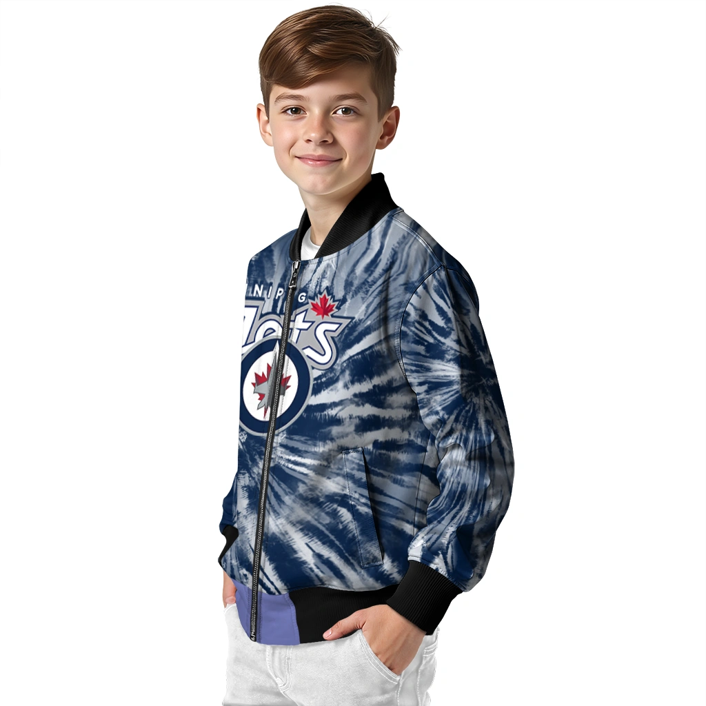winnipeg jets dynamic rings blue bomber jacket trendy winnipeg jets dynamic rings blue bomber jacket trendy