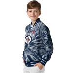 winnipeg jets dynamic rings blue varsity jacket best selling
