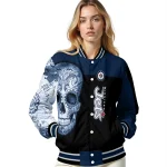 winnipeg jets intricate skull blue black varsity jacket best selling