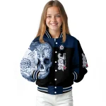 winnipeg jets intricate skull blue black varsity jacket best selling