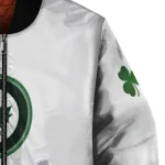 winnipeg jets lucky clovers white green bomber jacket best selling