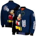winnipeg jets mickey mouse blue bomber jacket best selling
