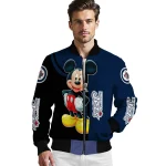winnipeg jets mickey mouse blue bomber jacket best selling