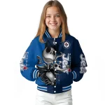 winnipeg jets spooky grin blue varsity jacket best selling