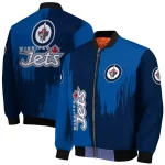 winnipeg jets urban mark blue bomber jacket best selling