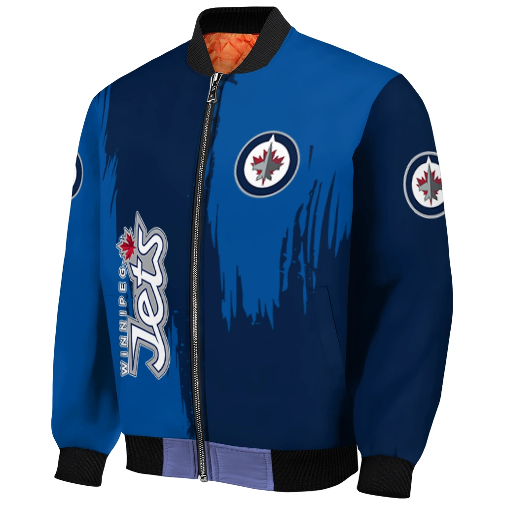 winnipeg jets urban mark blue bomber jacket fashion forward winnipeg jets urban mark blue bomber jacket fashion forward