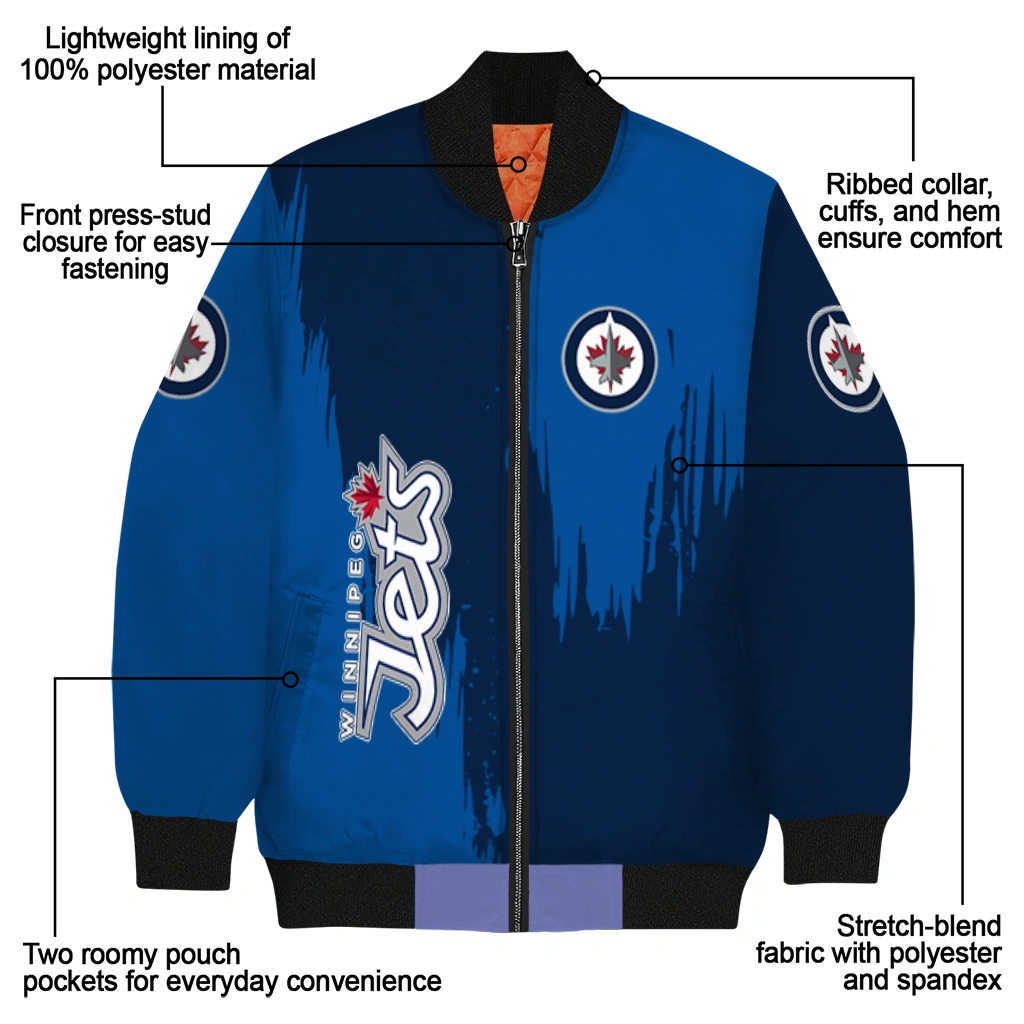 winnipeg jets urban mark blue bomber jacket new arrival winnipeg jets urban mark blue bomber jacket new arrival