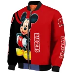 wisconsin badgers mickey mouse red bomber jacket best selling