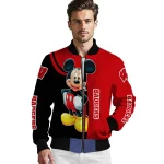 wisconsin badgers mickey mouse red bomber jacket best selling