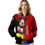 wisconsin badgers mickey mouse red bomber jacket best selling