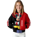 wisconsin badgers mickey mouse red bomber jacket best selling