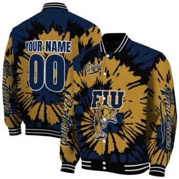 custom fiu panthers burst splatter blue varsity jacket fashion forward.webp
