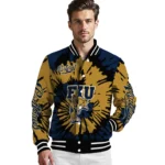 custom fiu panthers burst splatter blue varsity jacket best selling.webp