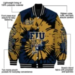 custom fiu panthers burst splatter blue varsity jacket best selling.webp