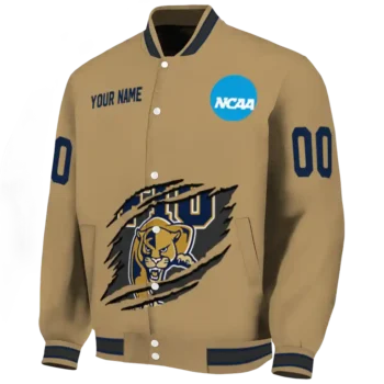 custom fiu panthers claw effect beige varsity jacket best selling.webp