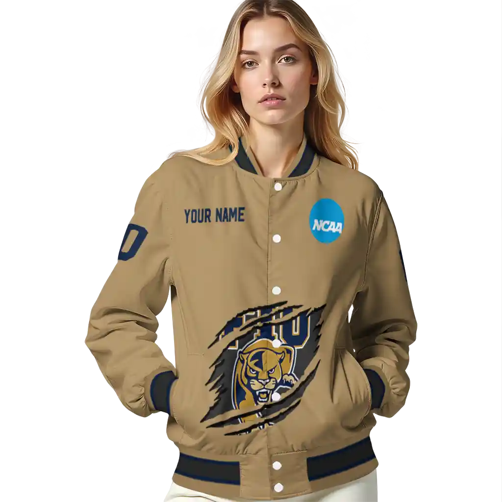 custom fiu panthers claw effect beige varsity jacket latest model.webp custom fiu panthers claw effect beige varsity jacket latest model.webp