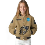 custom fiu panthers claw effect beige varsity jacket best selling.webp