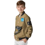 custom fiu panthers claw effect beige varsity jacket best selling.webp