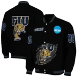 custom fiu panthers claw shred black varsity jacket best selling.webp