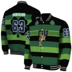 custom fiu panthers clover green lines green black varsity jacket best selling.webp