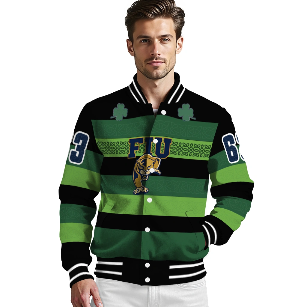 custom fiu panthers clover green lines green black varsity jacket high quality.webp custom fiu panthers clover green lines green black varsity jacket high quality.webp