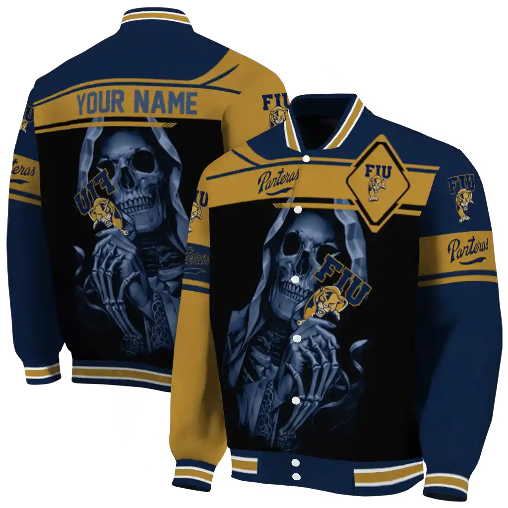 custom fiu panthers reaper hands blue black varsity jacket fashion forward.webp custom fiu panthers reaper hands blue black varsity jacket fashion forward.webp