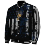 custom fiu panthers star stripes blue black varsity jacket best selling.webp
