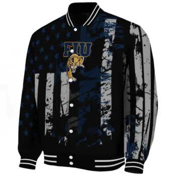 custom fiu panthers star stripes blue black varsity jacket best selling.webp