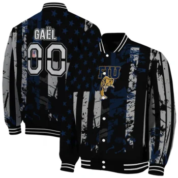 custom fiu panthers star stripes blue black varsity jacket fashion forward.webp