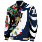 custom fiu panthers stars and stripes slashes blue varsity jacket best selling.webp