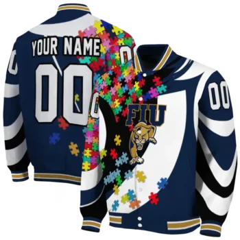 custom fiu panthers stars and stripes slashes blue varsity jacket fashion forward.webp