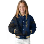 custom fiu panthers tribal deer art blue varsity jacket best selling.webp