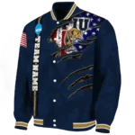 custom fiu panthers usa flag claws blue varsity jacket best selling.webp