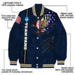custom fiu panthers usa flag claws blue varsity jacket best selling.webp