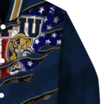 custom fiu panthers usa flag claws blue varsity jacket best selling.webp
