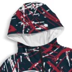 custom houston texans brushstroke pattern blue windbreaker jacket best selling.webp