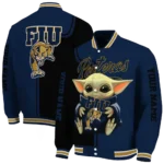 customized fiu panthers adorable yoda blue black varsity jacket best selling.webp