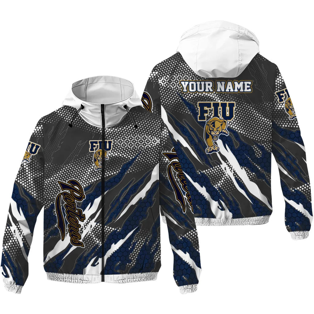 customized fiu panthers claw mesh blue gray windbreaker jacket high quality.webp customized fiu panthers claw mesh blue gray windbreaker jacket high quality.webp