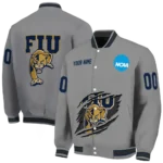 customized fiu panthers feral slash grey varsity jacket best selling.webp