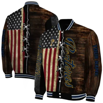 customized fiu panthers flag wood brown varsity jacket fashion forward.webp