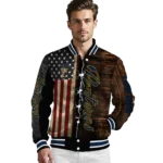 customized fiu panthers flag wood brown varsity jacket best selling.webp