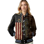 customized fiu panthers flag wood brown varsity jacket best selling.webp